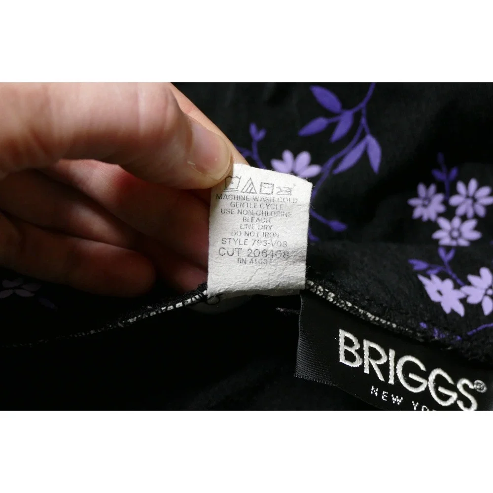 VTG Briggs New York Y2K Fairy Grunge Whimsigoth Maxi Skirt Size L Floral Buttons